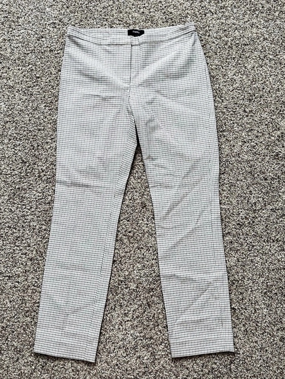Theory Checkered Straight Leg Pants Size 2